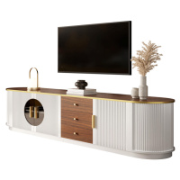 FLIEKS TV SKŘÍŇKA, MDF, rýhovaný design, hnědá