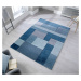 Flair Rugs koberce Kusový koberec Hand Carved Cosmos Denim Blue - 80x150 cm