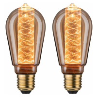 PAULMANN Inner Glow Edition sada LED žárovka E27 230V 2x4W 1800K zlatá spirála