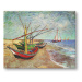 Obraz na plátně FISHING BOATS ON THE BEACH AT SAINTS-MARIES – Vincent