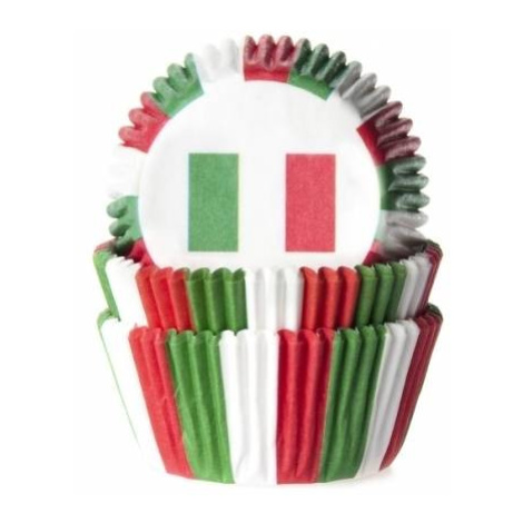 Košíček na muffiny vlajka Itálie 50ks House of Marie