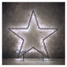 German Venkovní zahradní osvětlení / tvar hvězda / 225 LED / 102 cm / IP44 / černá
