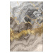 Conceptum Hypnose Koberec Marble 160x230 cm šedý/zlatý