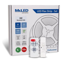 McLED Set LED pásek 10 m s ovladačem, NW, 4,8 W/m