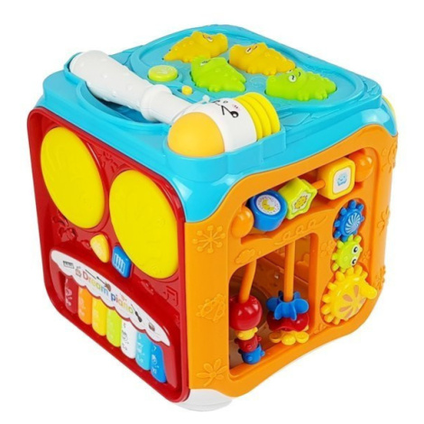 Lean Toys Interaktivní multifunkční kostka pro nejmenší