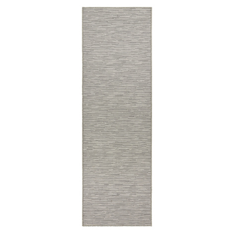 BT Carpet - Hanse Home koberce Běhoun Nature 104265 Cream/Grey – na ven i na doma - 80x350 cm