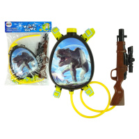 mamido  Dětská vodní pistole Dino se zásobníkem v batohu