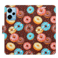 iSaprio flip pouzdro Donuts Pattern pro Xiaomi Redmi Note 12 Pro+ 5G