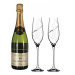 Dekorant svatby Svatební sklenice na šampaňské Silhouette City s kamínky Swarovski 210 ml 2KS