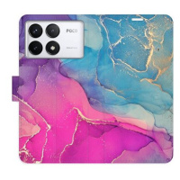 iSaprio Flip pouzdro Colour Marble 02 pro Poco F6 Pro