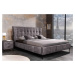 LuxD Designová postel Bailey 180 x 200 cm tmavě šedý samet