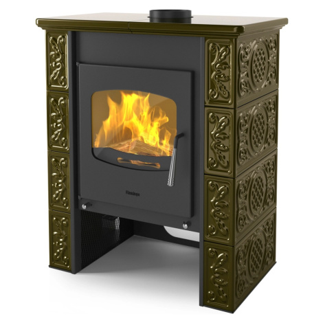 HS Flamingo Kachlová kamna BALI zelená
