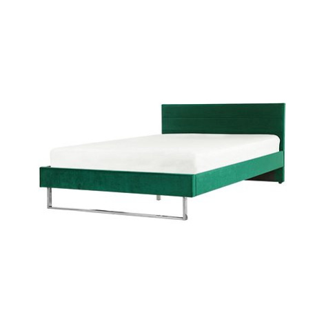 BELIANI postel BELLOU 180 × 200 cm, sametová, zelená