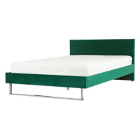 BELIANI postel BELLOU 180 × 200 cm, sametová, zelená