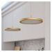 quitani Quitani LED závěsné svítidlo Gion, 2 světla, bílá/mosaz