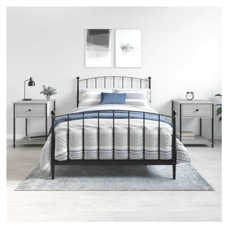 vidaXL Noční stolky 2 ks šedé sonoma 44 x 45 x 58 cm kompozitní dřevo