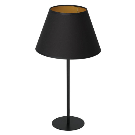 Stolní lampa ARDEN 1xE27/60W/230V pr. 30 cm černá/zlatá Donoci