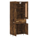 vidaXL Skříň highboard kouřový dub 69,5 x 34 x 180 cm kompozitní dřevo