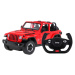 Mamido RASTAR  Auto na dálkové ovládání RC Jeep Wrangler Rastar 1:14 červené RC