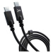 3mk Hyper Cable 4k60Hz USB-C/USB-C datový kabel, 1m, 100W černý