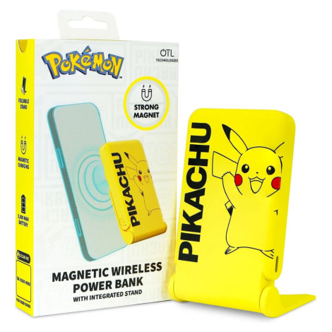 Magnetická powerbanka OTL Technologies Pokémon Pikachu s USB-C Žlutá