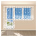 Hotová žakárová záclona AURÉLIE - balkónový komplet