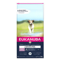 EUKANUBA Puppy & Junior Small & Medium Breed Grain Free Ocean Fish 12 kg