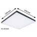 PAULMANN LED Panel Velora Rainbow dynamicRGBW hranaté 450x450mm 2110lm RGBW černá