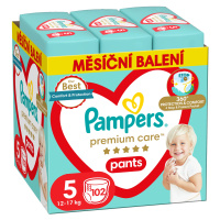 PAMPERS Premium Care Pants Plenkové kalhotky vel. 5, 12-17 kg, 102 ks