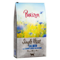 Purizon Single Meat výhodné balení 2 x 6,5 kg - losos s květy chrpy