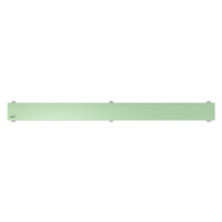 Rošt Alca 85 cm sklo zelená lesk plný GL1202-850