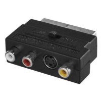 Redukce SCART na 3x CINCH + SVHS adaptér