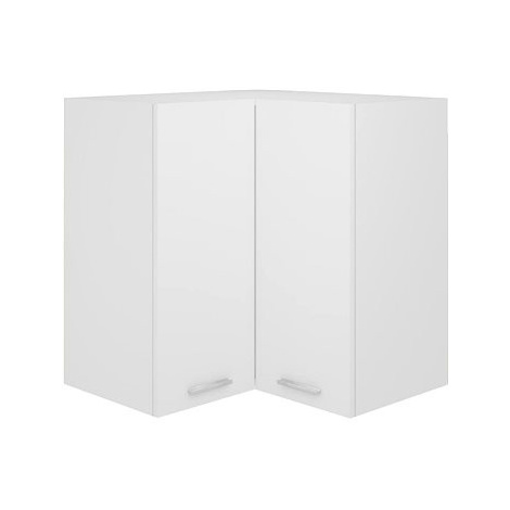 Horní rohová skříňka bílá 57 × 57 × 60 cm dřevotříska SHUMEE