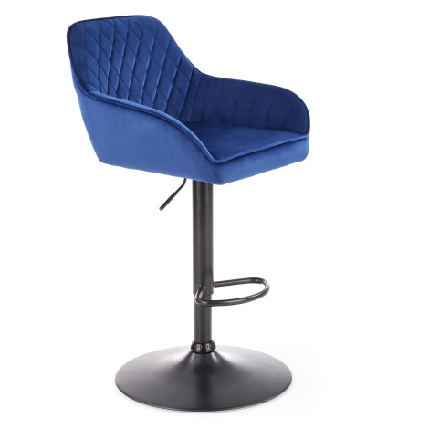 Barová židle KAKITA, tmavě modrá