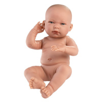 LLORENS - 84302 NEW BORN DÍVKO - realistické miminko s celovinylovým tělem - 43 cm