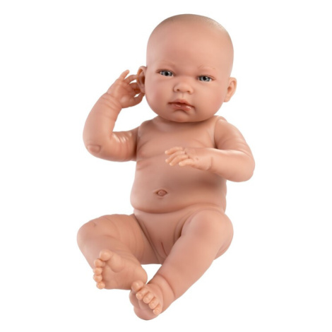LLORENS - 84302 NEW BORN DÍVKO - realistické miminko s celovinylovým tělem - 43 cm