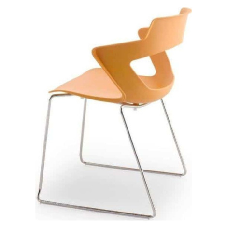 Antares Konferenční židle 2160/S PC Aoki - nečalouněná Oranžová PANTONE 1505C
