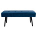Modrá sametová lavice Bonami Essentials Skiby