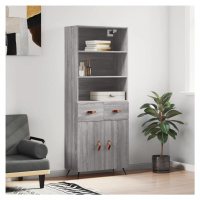 vidaXL Skříň highboard šedá sonoma 69,5 x 34 x 180 cm kompozitní dřevo