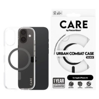 PanzerGlass CARE kryt Apple iPhone 16 MagSafe Combat čirý/černý + záruka proti žloutnutí