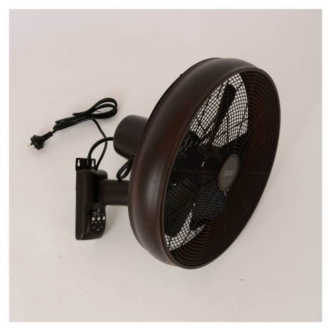 Beacon Lighting Nástěnný ventilátor Beacon Breeze, černý, Ø 41 cm, tichý