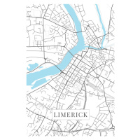 Mapa Limerick white, 26.7x40 cm