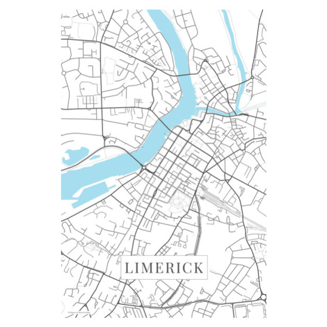 Mapa Limerick white, 26.7 × 40 cm