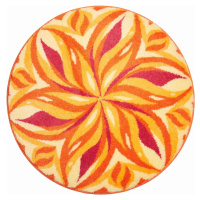 GRUND Mandala předložka TANČÍCÍ OBLOHA oranžová Rozměr: ø 80 cm