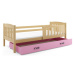 Dětská postel KUBUS s úložným prostorem 80x160 cm - borovice v-ruzova-bms