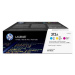 HP 312A CYM Tri-Pack LJ Toner Cartridge Vícebarevná