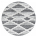 Koberec 3D La Casa PISA krémově šedý, kruh