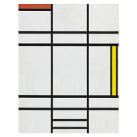 Obrazová reprodukce Composition in White, Mondrian, Piet, 30 × 40 cm