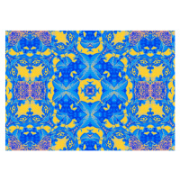 Ilustrace Seamless kaleidoscopic mosaic pattern background, oxygen, 40 × 30 cm