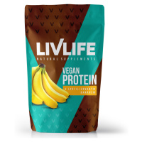 LIVLIFE Vegan protein s lyofilizovaným banánem 490 g